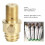 2pcs M18X1.5 Refill CO2 Valve Adapter Thread Converter Replacement for 5