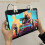 Tablet Game Controller with Four Buttons Six Fingers Game Button Handle Grip Suitable for Tablet 7