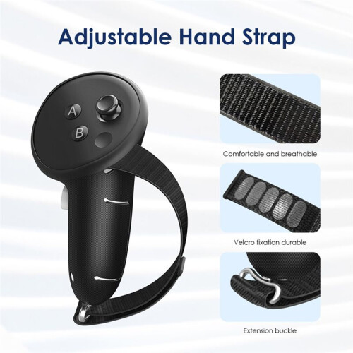 Handle Protective Case for Meta Quest 3/3s Controller Grips Protector with Battery Opening Cover VR Accessories