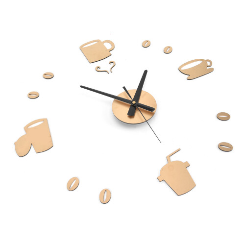 Frameless Wall Clock for Living Room, 10cm Silent DIY Clock 2