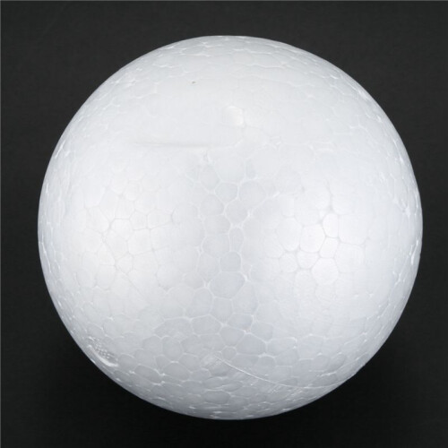 50 x Christmas Decoration Modelling  Polystyrene Foam  Sphere 10cm---White