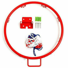 2pcs 32cm Wall Mounted Basketball Hoop Netting Metal Rim Hanging Basket Basket- Wall Rim with Screws Indoor Outdoor