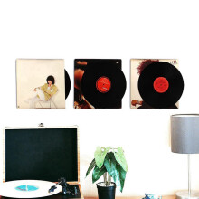 Durchsichtige Vinyl-Schallplattenregal-Wandhalterung, 16Er-Pack, Acryl-Album-Schallplattenhalter-Display, Vinyl-Schallplattenregalständer