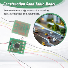 12Pcs DIY Scale Construction Sand Table Model Circuit Board Traffic Light Signal Model HO Scale Train Railway Miniature