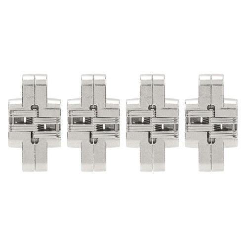 Mini Zinc Alloy Cross Hidden Hinge43mm4pcs 1