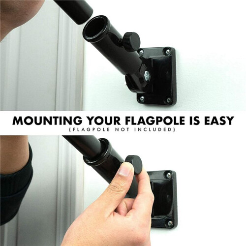 2X Flag Pole Holder Mounting Bracket Adjustable Flagpole Rod Hitch Bracket Multi-Position Flag Pole Mounting Bracket 2