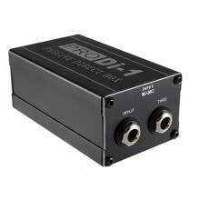Single Channel Passive DI-Box with XLR TRS Interfaces Direct Injection Audio Box Balanced & Unbalance Signal Converter