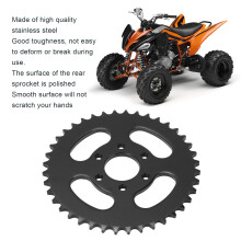 Stainless Steel ATV Sprocket 40T 6 Hole Black