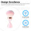 (Pink) Multi-Functional Nail & Face Powder Brush 3