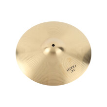 14" Brass Alloy Crash Ride Hi-Hat Cymbal for Drum Set - Golden, 35cm