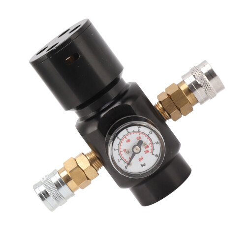 CO2Mini Regulator for Tank – Aluminium, Brass, Stainless 2