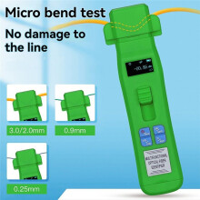 Groene AUA-C605 Oplaadbare Optische Vezelidentifier + OPM + VFL + LED-Licht Glasvezelkabeltester FTTH-Tool