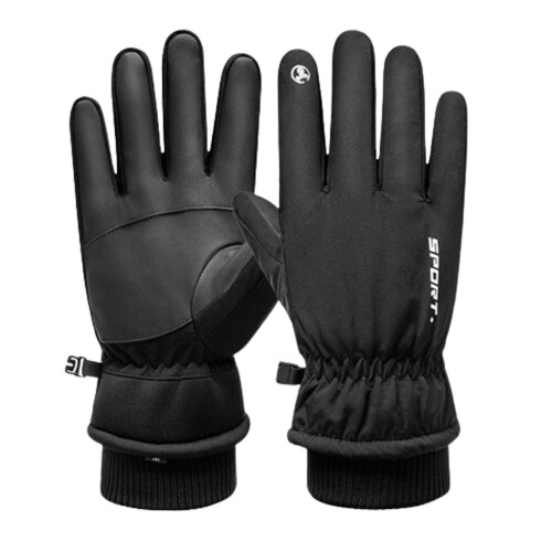 (Black, Full Finger) Women\'s Touchscreen Winter Gloves - Split Finger 1