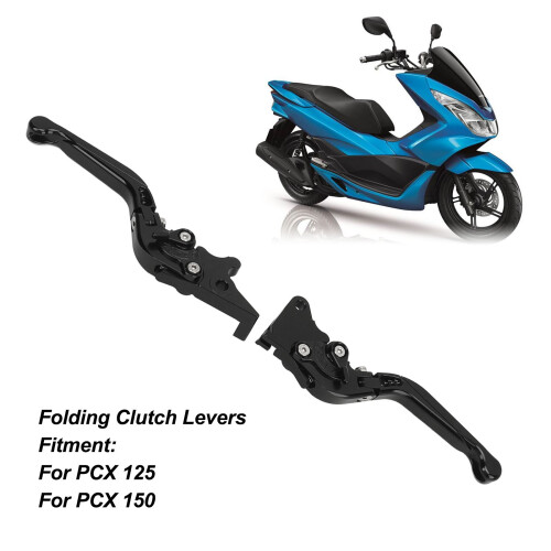 PCX 125cc/150cc Black Folding Clutch Levers 2