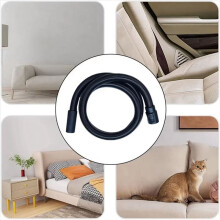 2.5m 38 Thread Soft Vacuum Hose PT Hand Brush Compatible with NT/ Series, Car/Handheld Vacuum Extension Kit