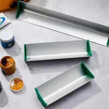 3Pcs 8In 10In 16In Dual Aluminum Emulsion Scoop Coater for Silk Screen Printing Coating Tool, 3 Sizes