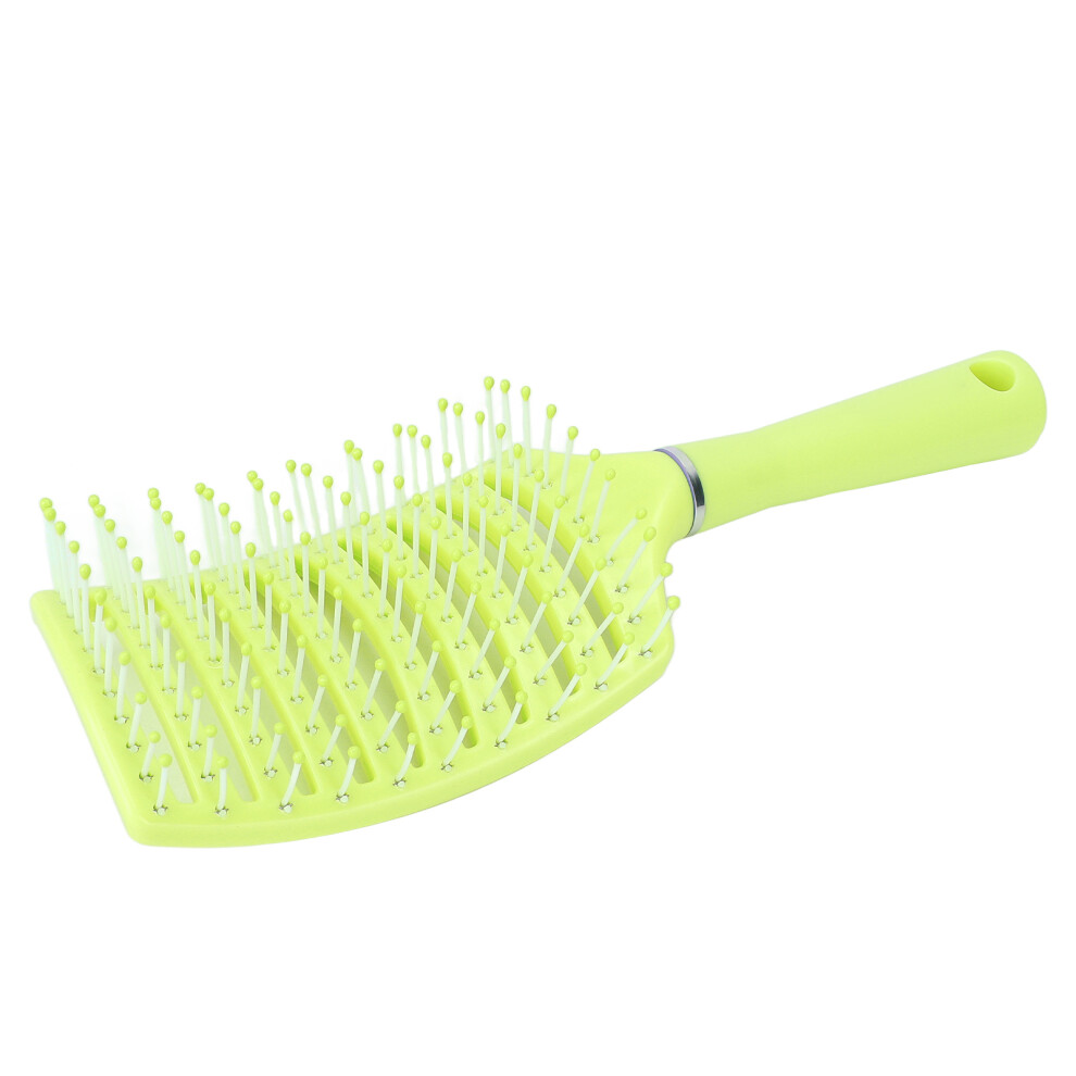 Yellow Fluorescent Vented Paddle Hair Brush For Thick & Straight Hair, 25X7.5cm
