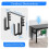 Metal Clamp- Desk Side Storage Rack Double Layer No Drilling Organizer Double Layer 9