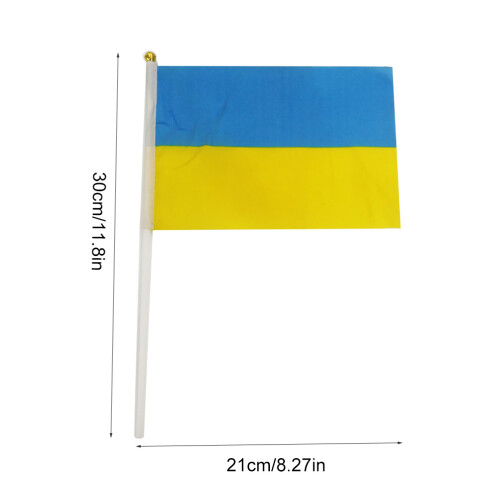 Mini-Handfahnen, 21 x 30 cm, Polyester, 100er-Packung 1