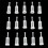 60Pcs Universal Spray Tool Filters Disposable HVLP Gravity Feed Paint Strainers Fine Mesh, White 2