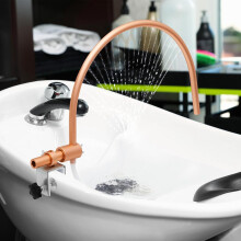 Salon Shampoo Chair Chinese Water Circulation Flushing Bed Special Mobile Heads Massager SpaAccessories,CeramicBasin(US)
