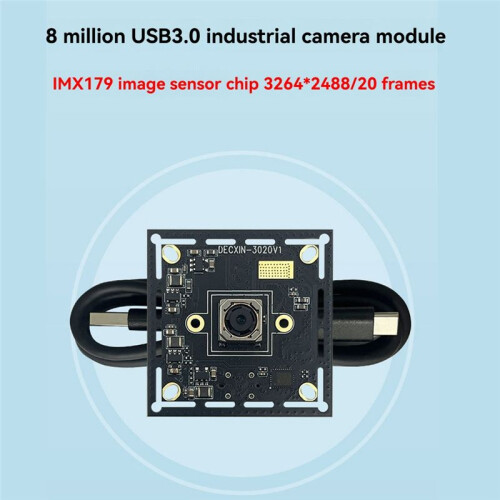 IMX179 Camera Module 8MP USB 3.0 HD Camera 3264x2448 USB Free Driver 20 Frames for Win XP/Win7 8 10/Linux/-Osx C