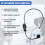 New 2 in 1 Handheld UHF Wireless Microphone Professional -Wear Mic Volume Amplifier for Speech Teaching 4