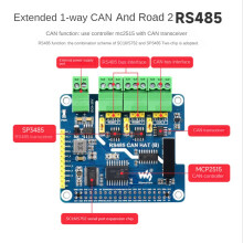 Waveshare RS485 CAN HAT RS485 CAN Expansion Board for Raspberry Pi Allows Stable Long-Distance Communication Via RS485/CAN