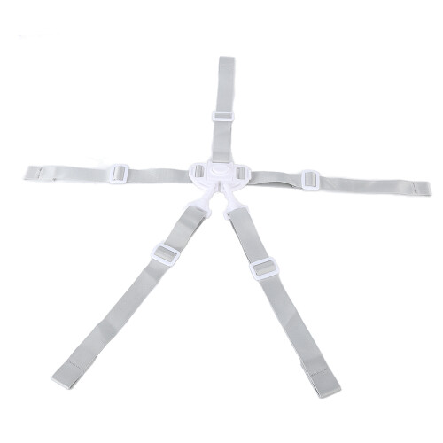 Adjustable 5-Point Baby Safety Strap Belt for Strollers White 1