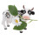 Daisy Cow Solar Light Resin Garden Statue1Pack 3