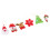 6 katoenen kerstboomhangers 5