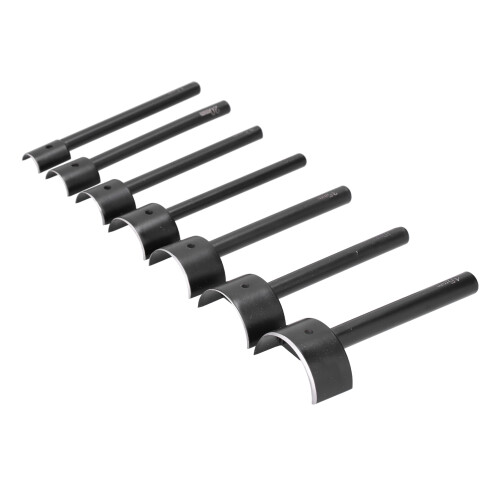 7pcs Leather Hole Cutter Semicircular Shape Ends for Belt Refining 1