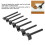 7pcs Leather Hole Cutter Semicircular Shape Ends for Belt Refining 9