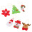 6 katoenen kerstboomhangers 7