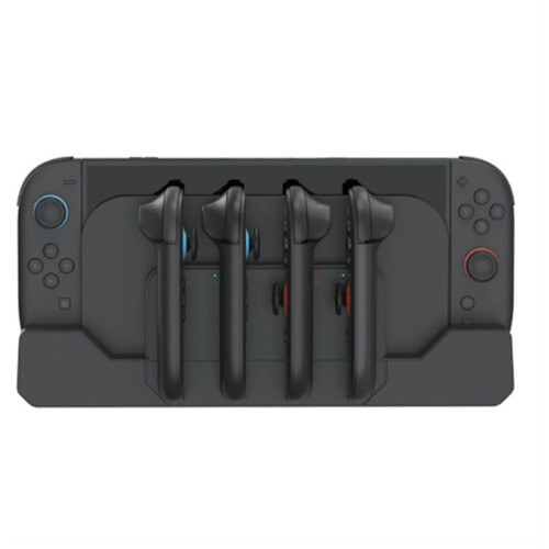 For  Joy Con Charging Station with Magnetic Fixation 4 Controllers Simultaneous Charge Game Card Storage 1