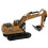 Durable 1:60 Scale Brown Alloy Model Backhoe Loader for Kids 8+ 8