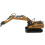 Durable 1:60 Scale Brown Alloy Model Backhoe Loader for Kids 8+ 11