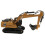 Durable 1:60 Scale Brown Alloy Model Backhoe Loader for Kids 8+ 12
