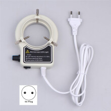 Microscope LED Ring Light Lamp for Microscope Circle Light Industrial Microscope Camera Light Source EU Plug
