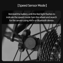Cadence Speed Sensor Dual-Mode ANT+ BLE Bike Computer Speedometer IP67 Waterproof for Road Bikes Mountain Bikes