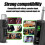 UHF XLR Adapter System Wireless Microphone Transmitter Receiver for Dynamic Microphone Guitar Audio Mixer PA System B 3