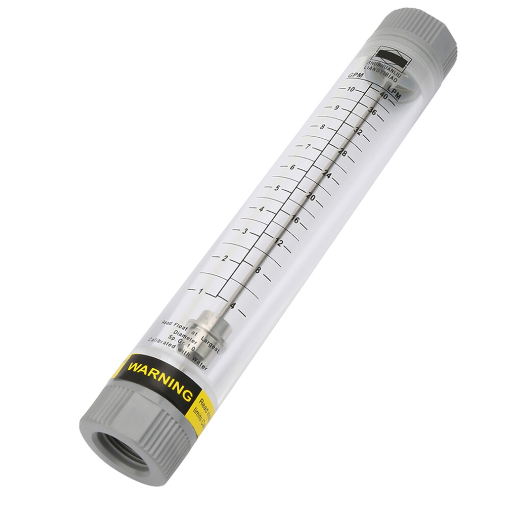 Lzm-20G 1-10Gpm Acrylic Tube Type Liquid Flowmeter Meter For Female G3/4In Tube Type Flowmeter 4712660554415