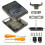 For Super NES Game Console for Bitfunx SFC Replacement Case Transparent Box for Super Famicom Console Black 5