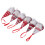 Set van 6 kerstkabouterballen, van stof 2