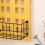 Wood and Iron Wall-Mounted Shelf, House Shape 5