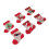 Christmas Sock Ornament Set – Cloth, 6Pieces 2