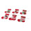 Christmas Sock Ornament Set – Cloth, 6Pieces 5