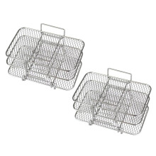 2PCS Air Fryer Rack for Air Fryer Multi-Layer Double Basket Air Fryer Accessories Stainless Steel Grilling Rack Cooking
