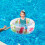 Inflatable Kiddie Pool 90cm Dinosaur Shape Kids Backyard Splash Pool Quick Setup Easy Drain 4