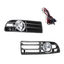 Stoßstangengrill-Fahrlichter mit Schalter und Kabelbaum für  Bora MK4 1998-2004, Tagfahrlicht 1J5853665B, Schwarz+Weiß